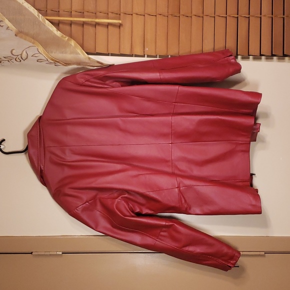 Plus Size Leather Jacket - Picture 8 of 8